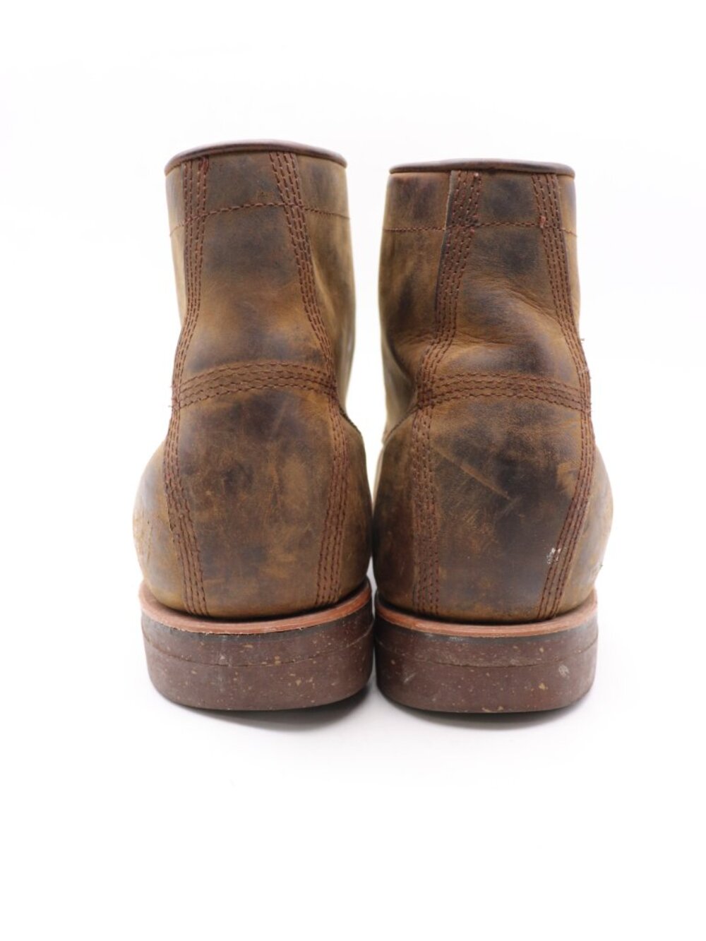 Vintage LL Bean Chippewa Katahdin Iron Men's 11.5 EE Brown Leather Boots Cap Toe - Picture 5 of 10